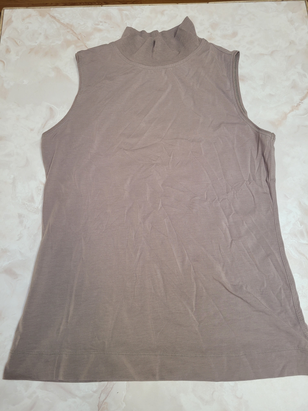 Athleta Outbound Tank Top XS Mauve Mock Neck Sleeveless Stretch Athleisure